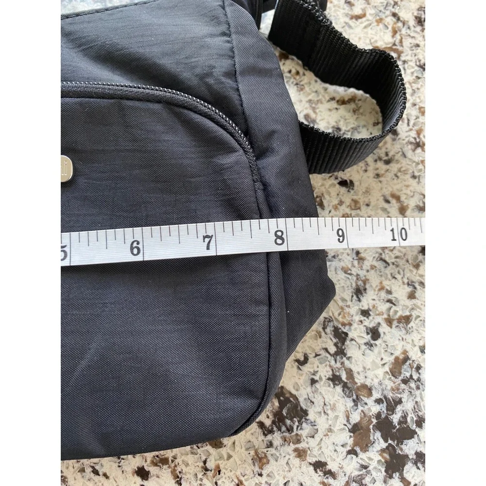 Baggallini Joey Bagg Crossbody Bag Women Small Black Exc Nylon Travel Everyday